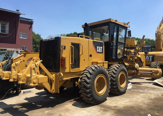 Second Hand Motor Grader Cat 140K With Ripper Original Color Yellow And Black