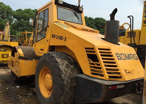 Used Single Drum Road Roller Bomag BW214/BW214-3 120kw Power 5.5km/h