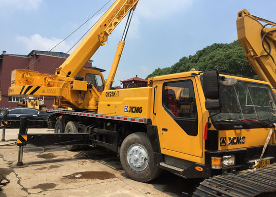 Second Hand Mobile Cranes XCMG 25T QY-25K For Construction Original Paint