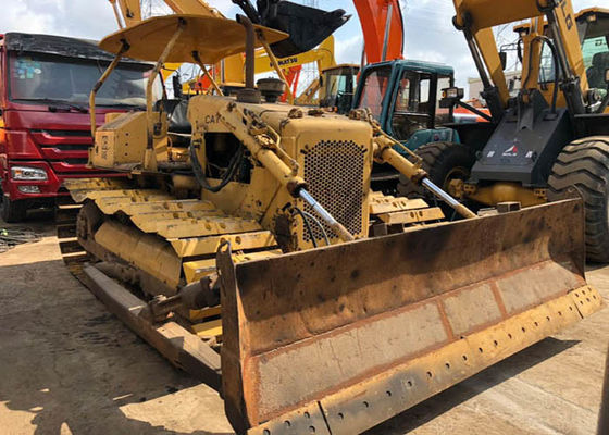 12737kg Weight Second Hand Bulldozer , Crawler Old  Bulldozer Cat D4E