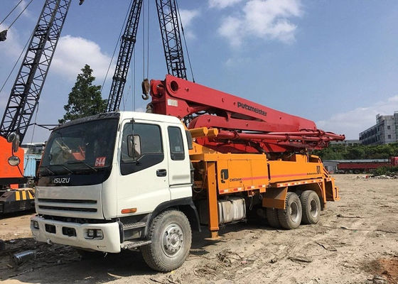 Putzmeister 46m Used Concrete Pump Truck ISUZU Chassis Original Paint