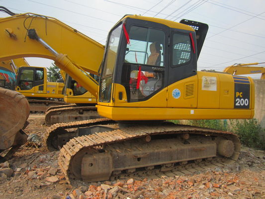 Used Excavator Komatsu PC200-7 Crawler Weight 21100KG Original Made In Japan